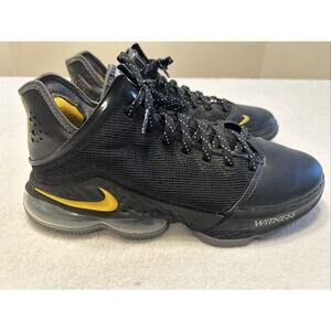 Nike LeBron 19 Men’s Size 9 Black Gold Shoes Low Witness DH1270-002 Basketball